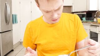 Horny Keira Croft shoves Alex Jetts hard dick into her wide throat