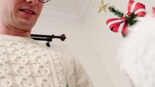 Hungry petite Dakota Tyler wants to suck big dick for Christmas
