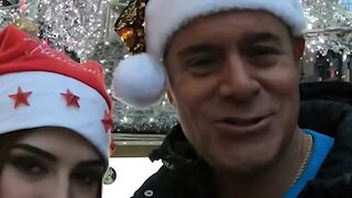 Mina Von D allows strangers to ruin her pussy in Christmas threesome