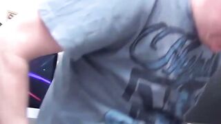 Busty UK grandma seduces guy to slobber all over his cock