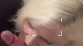Busty UK grandma seduces guy to slobber all over his cock