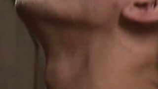 Defeated fighter Casey More has to endure Alexander Gustavos intense anal