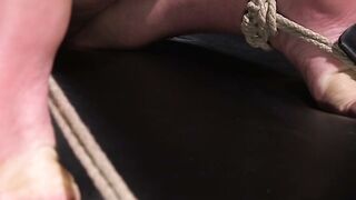 Sadistic stud torments and roughly slams Maddy OReilly in bondage