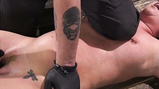 Sadistic stud torments and roughly slams Maddy OReilly in bondage