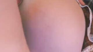 Hot schoolgirl in plaid skirt gets her ass fucked hard POV
