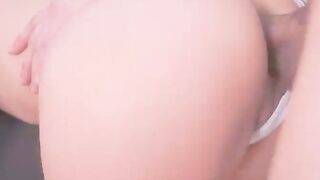 Tattooed Guy Pounds Big Booty Girl on Chair POV