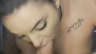 Blowjob until milk comes out in the throat of the mischievous blowjob until leaving