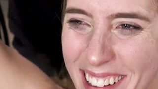 Restrained sub Cadence Lux has her body turned red from severe flogging