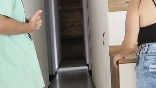 Brazilian hotwifexxx takes a risky shower bang-out with friend's hubby -