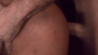 Manuel Skye rams fresh bartender Ayis Paros hole at the bar counter