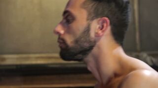Myles Landon covers Chance Summerlin in cum after ass destruction