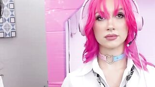 Pink-Haired Gamer Fembot Gets Fucked While Playing