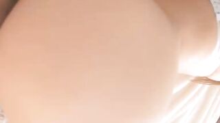 Asian Babe in Lingerie Teases Big Ass on Bed