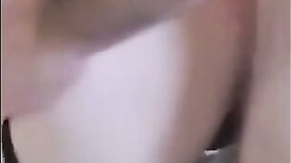 French Brunette MILF in Stockings Fucks a Stranger