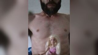 Barbie Doll Gets Covered in Cum