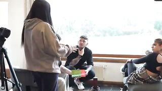 Voyeuring Girlfriend Joins In For Hardcore Sex