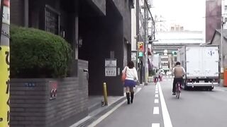 Japanese Brunette Babe Caught Pissing Outdoors