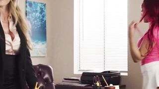 Madelynn and Kay Kays' Wild Office Threesome with Boss Cory Chase