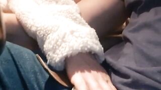 Redheaded Vixen Gives Blowjob in Backseat of Cab To Clear Debt