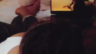 Passion-Filled Couple Shares Intimate Moments in Bed with Mutual Orgasms