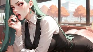 Orgasmic Bliss at The Vintage Diner - MILF Pornstar Emerald Green Fucks Four Guys