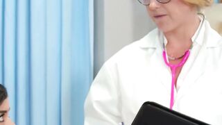 Big Tits MILF Doctor Kit Mercer Watches Latina Threesome