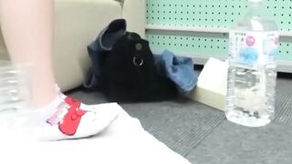 Hot MILF Stripping Down to Reveal Her Sexiest Assets - Peeing in Water Jug