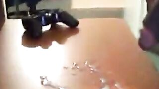 Solo Black Man Masturbates His Massive Cock