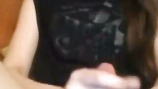 Emo Ladyboy Novafrey Teases and Cums on Webcam