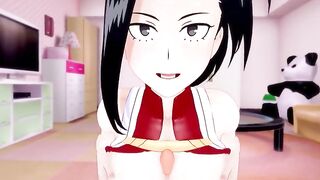 Момо Яоёродзу: Страстный Секс с Подругой 3D