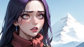 Creamy Goddess Enjoys Hardcore Winter Mountain Sex