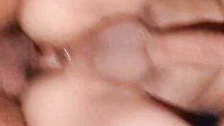 Skinny Amateur Takes Bareback Bukkake