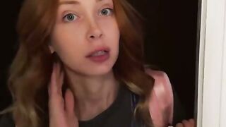 Petite Redhead Gets POV Blowjob, Penetration & Creampie