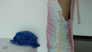 Pink-Haired Thai Amateur Gives Sensual Massage and Blowjob