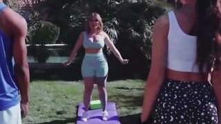 Brazzer's Yoga Guru Flexes Her Naughty Skillz - Exxxtra Tiny Hot Gets Spread Out By Long Cock