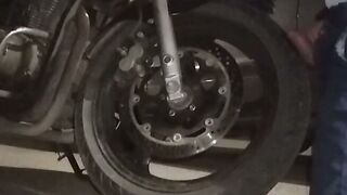 Hot Biker Chick Rides A Motorcycle And Gets Fucked Hard In The Ass
