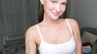 Sexy Tattooed Girl Dances in Lingerie on Webcam