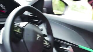 Blondie Babe Gives You A Wild Car-Riding Adventure