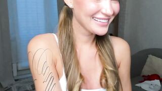 Live Webcam Girl Shows Off Busty Body & Masturbates In see-through top