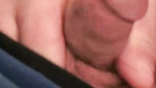 Amateur Mustached Guy Stroking His Hard Dick For Your Pleasure