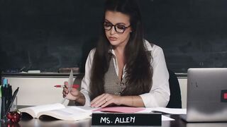 Sex Ed Lesson Gone Wild! Professor's Pet Gets Banged By Schoolgirl Into Classroom
