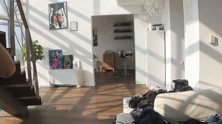 Two Sexy Brunettes Strip Nude and Play with Toys in Luxe Penthouse 2