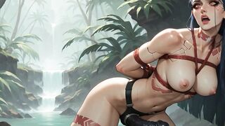 Jungle Cyborg Wet Orgy - epic hardcore orgy party!
