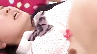 Japanese delicious 18yo teen in uniform enjoys hardcore sex