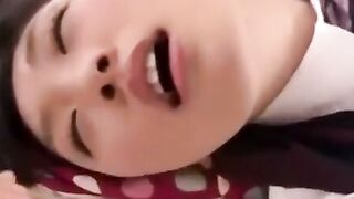 Japanese delicious 18yo teen in uniform enjoys hardcore sex