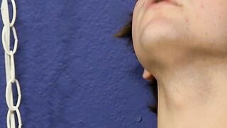 Assfucked twink Colby gives cock and lollipop to young Billy
