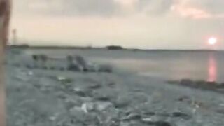 Japanese Girl's Anal Adventure at the Beach