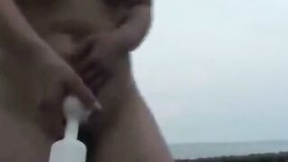 Japanese Girl's Anal Adventure at the Beach
