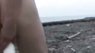 Japanese Girl's Anal Adventure at the Beach