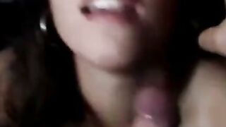 Homemade Facial - Sperm Loving Amateur's Blowjob Delight